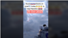 Screen capture from an October 25, 2023, TikTok post which falsely claimed 2017 footage from an Indian Navy missile test actually depicted a Russian attack on Israel. 