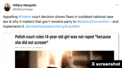 Court overturns verdict that 14 year-old was raped by 26 year-old because “she did not scream”; Photo credit: X