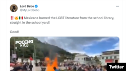 At-MyLordBebo's posts include videos dehumanizing the LGBTQ+ community as the one seen on this screen grab. 