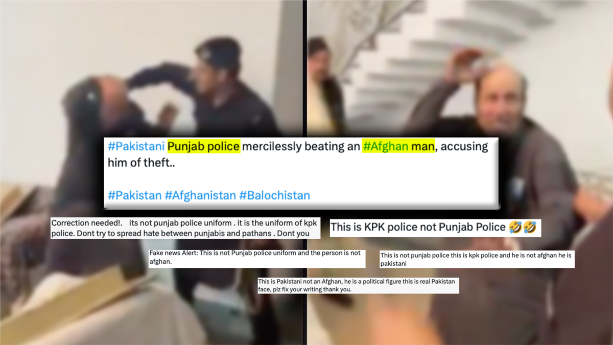 Blue-checked X user misrepresents police brutality video as display of  Pakistan–Afghanistan tensions