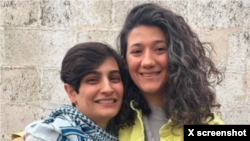 Elaheh Mohammadi and Niloufar Hamedi X screenshot January 14, 2024