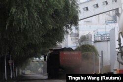 A truck transports coal at a coal-fired power plant in Shenyang on China September 29, 2021.