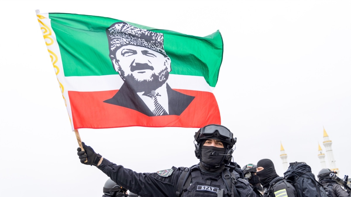 Chechnya Flag Kadyrov 3'x5' Polyester Banner With 4