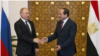Russia's President Vladimir Putin (L) meets with Egypt's President Abdel Fattah al-Sisi in Cairo, December 11, 2017. (Alexander Zemlianichenko/Reuters)