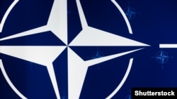 Poland – Emblem of the North Atlantic Treaty Organization at the NATO summit in Poland, Warsaw, July 9, 2016