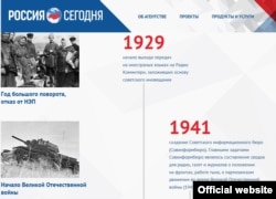 MIA Rossiya Segodnya' History Page