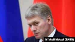 RUSSIA -- Kremlin spokesman Dmitry Peskov attends a meeting in Sochi, February 14, 2019