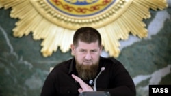 RUSSIA -- CHECHNYA, GROZNY, MAY 26, 2020: The Head of Russia's Chechen Republic, Ramzan Kadyrov, chairs a meeting of Chechnya's emergency response committee for the prevention and control of coronavirus disease.