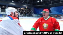 Belarus - Aleksander Lukashenka plays ice hockey, 28 Mar 2020