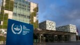 An exterior view of the International Criminal Court in The Hague, Netherlands, Tuesday, Dec. 6, 2022 (AP Photo/Peter Dejong)