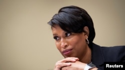 Washington Mayor Muriel Bowser testifies before the House Oversight and Reform Committee for their hearing on H.R.51, the "Washington, D.C. Admission Act" in Washington, U.S. March 22, 2021. Caroline Brehman/Pool via REUTERS
