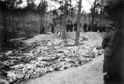 Katyn excavation site, archival photo