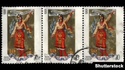 UKRAINE – The Declaration of State Sovereignty of Ukraine was marked on a 1991 USSR postage stamp.
