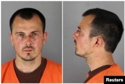 U.S. -- Bogdan Vechirko, the truck driver who was apprehended after driving into a crowd of demonstrators in Minneapolis, 31 May 2020