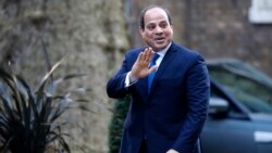 UNITED KINGDOM – President of Egypt Abdel Fattah el-Sisi in 10 Downing Street in central London on January 21, 2020.