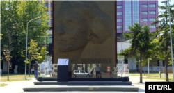 Kosovo - Memorial "Heroine" in the center of Pristina indicates that women who during the war were victims of sexual violence, are heroines of Kosovo. July 12, 2019.