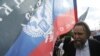 Russia -- Kremlin-connected anti-Western ideologue Aleksandr Dugin at a rally in support of Donbas, Moscow, June 11, 2014
