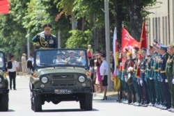 Georgia -- South Ossetia holds a WWII Victory Day parade on the same day as Russia. June 24, 2020.