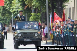 Georgia -- South Ossetia holds a WWII Victory Day parade on the same day as Russia. June 24, 2020.