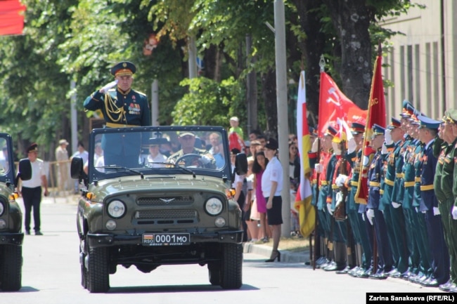 Georgia -- South Ossetia holds a WWII Victory Day parade on the same day as Russia. June 24, 2020.