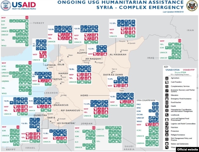 Polygraph.info: USAID Crisis in Syria assistance map