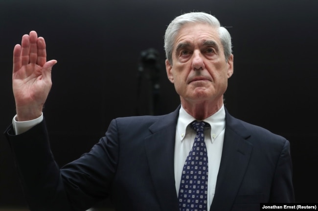U.S. -- Former Special Counsel Robert Mueller testifies before a House Judiciary Committee hearing on the Office of Special Counsel's investigation into Russian Interference in the 2016 Presidential Election" on Capitol Hill in Washington, July 24, 2019