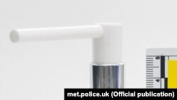 Britain -- Metropolitan Police statement -- Novichok – a small glass bottle labeled Nina Ricci Premier Jour with a modified nozzle contained a significant amount of Novichok, found at rubbish bag in a private home.