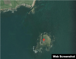 Forewick Holm, also known as Forvik Island, in reality