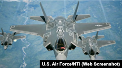 Web screenshot of U.S. F-35A Lightning II chosen to assume the nuclear strike role from other U.S. and NATO aircraft.