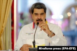 VENEZUELA – President Nicolas Maduro attends a government act in Caracas, on November 10, 2020.