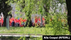 Moldova - May 1st Socialist demonstration, a march in Chișinău on the traditional Soviet Day of Labor