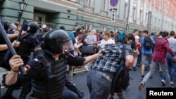 RUSSIA -- protests. September 9, 2018. 