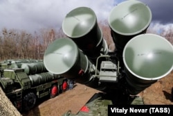 RUSSIA -- An S-400 Triumf anti-aircraft missile system is deployed in The Kaliningrad region, March 11, 2019
