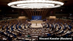 France – A general view of the hemicycle of Council of Europe is seen during a debate of the Parliamentary Assembly of the Council of Europe. Strasbourg, October 2, 2008