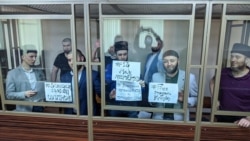 RUSSIA – Crimean political prisoners staged a rally on the anniversary of deportation in the courtroom, Rostov-on-Don, 18 May 2020.
