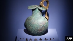 Netherlands -- Artefacts are on display during the exhibition 'Crimea: Gold and Secrets of the Black Sea' at the Allard Pierson Museum in Amsterdam, August 21, 2014