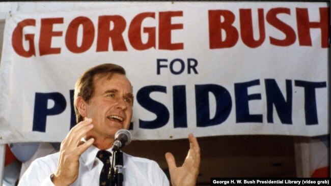 President George H. W. Bush, the winner of the 1988 U.S. presidential election.