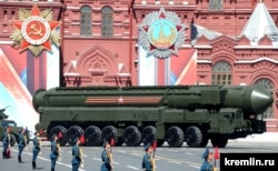 MOSCOW -- Military parade on Red Square on May 9, 2016.