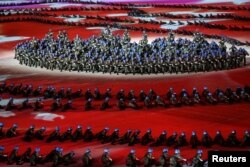 Opening ceremony of the 7th CISM Military World Games in Wuhan on October 18, 2019. (Reuters)