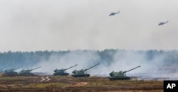 Russia and Belarus taking part in military exercises Zapad in Borisov, Belarus, September 20, 2017.