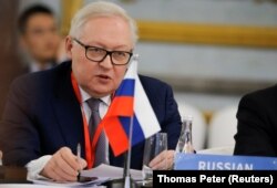 CHINA -- Russian Deputy Foreign Minister and head of delegation Sergei Ryabkov attend a Treaty on the Non-Proliferation of Nuclear Weapons (NPT) conference in Beijing of the UN Security Council's five permanent members.