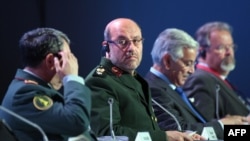 Russia -- Iranian Defense Minister Hossein Dehghan (2nd L) attends the 6th Moscow Conference on International Security (MCIS) in Moscow, April 26, 2017