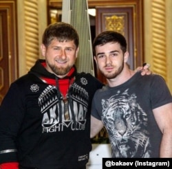 Chechen head Ramzan Kadyrov and Chechen singer Zelimkhan Bakayev, who disappeared disappeared in Chechnya on 8 August 2017, while visiting the republic to attend his sister's wedding.