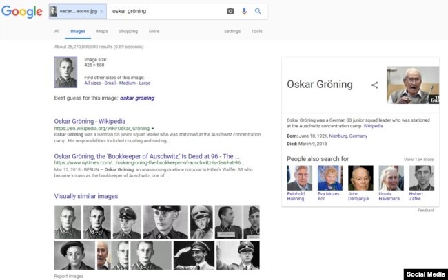 Google image search results for the picture from "Soros Nazi" poster