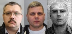 Dr. Alexey Alexandrov, Dr. Ivan Osipov, and Vladimir Panyaev, three members of the FSB team that tried to assassinate Alexi Navalny. Courtesy of Bellingcat.