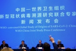 Peter Ben Embarek, a member of the World Health Organization (WHO) team tasked with investigating the origins of the coronavirus disease (COVID-19), attends the WHO-China joint study news conference at a hotel in Wuhan, China on Feb. 9, 2021.